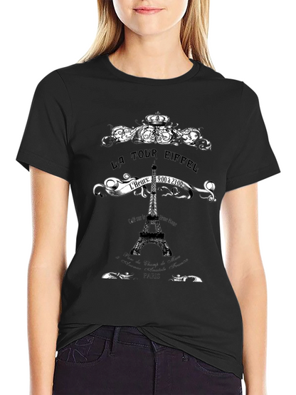 La Tour Eiffel Graphic Tee - Paris Landmark T-Shirt