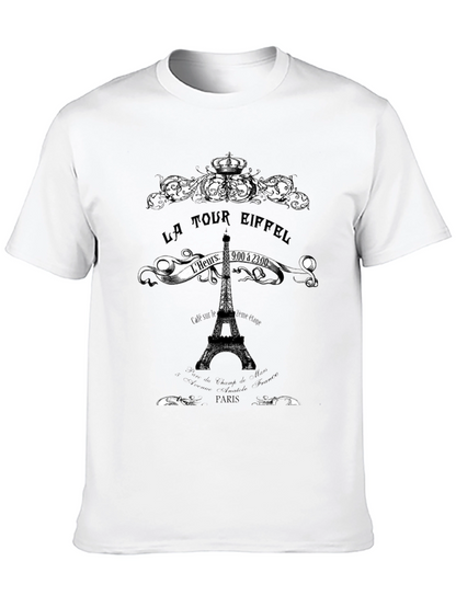 La Tour Eiffel Graphic Tee - Paris Landmark T-Shirt