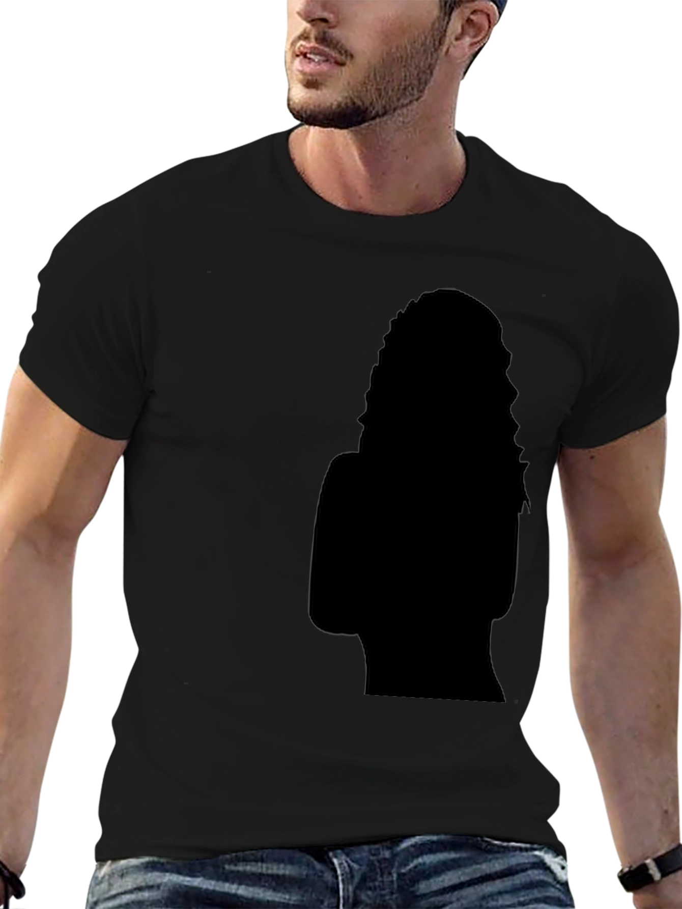 Silhouette Graphic Black T-Shirt
