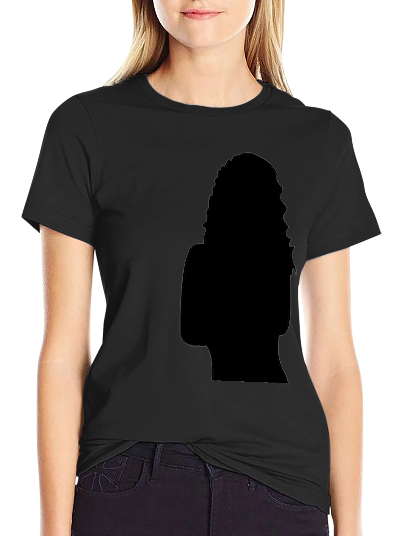 Silhouette Graphic Black T-Shirt