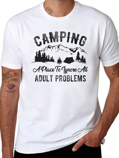 Camping: Ignore Adult Problems T-Shirt