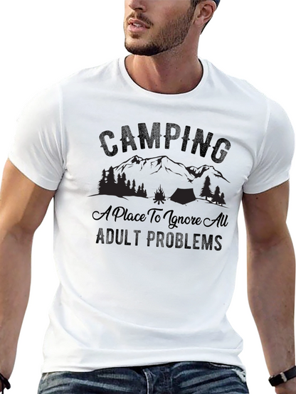 Camping: Ignore Adult Problems T-Shirt