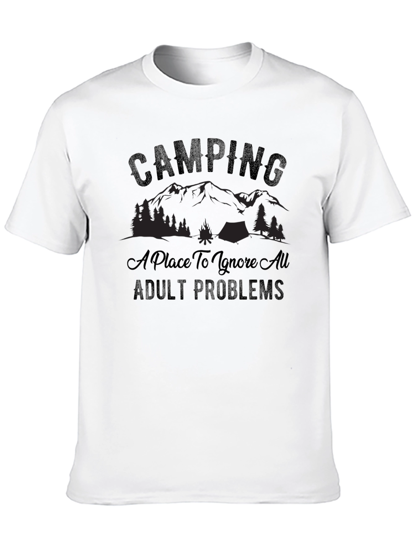 Camping: Ignore Adult Problems T-Shirt