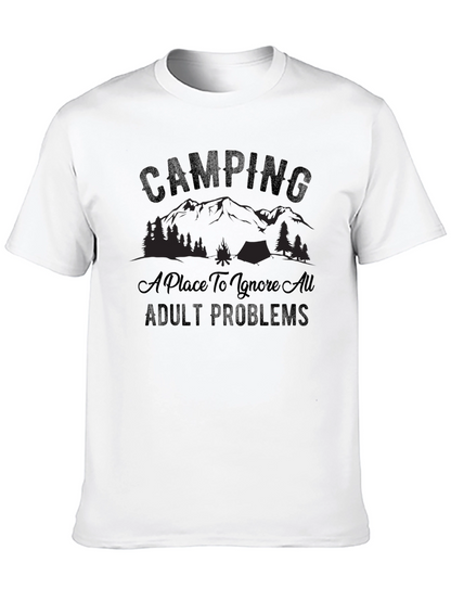 Camping: Ignore Adult Problems T-Shirt