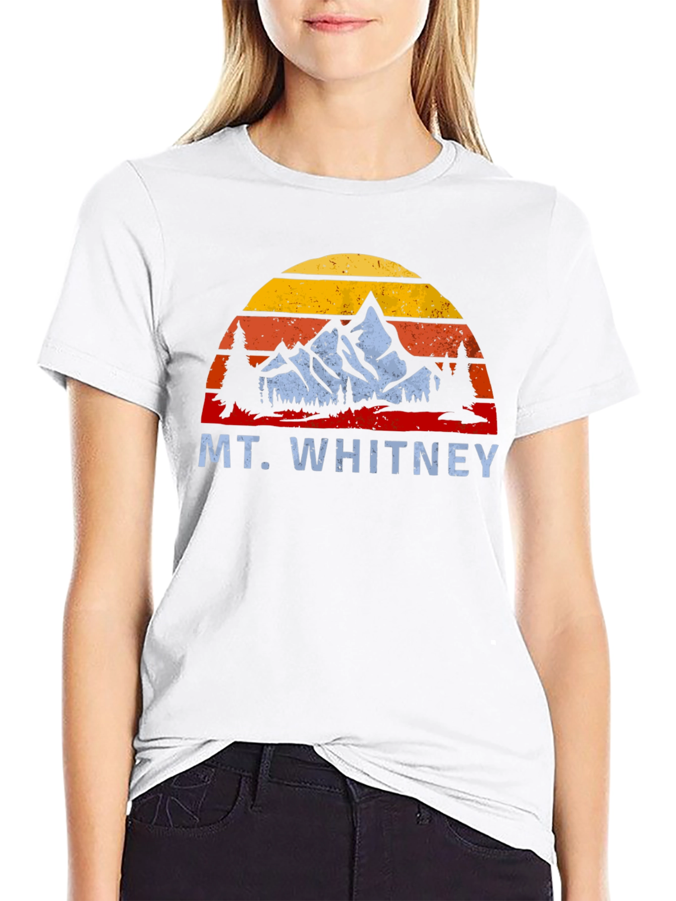 Mt. Whitney Retro Sunset T-Shirt