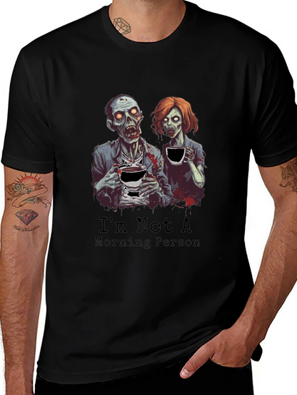 Zombie Morning Person Graphic T-Shirt