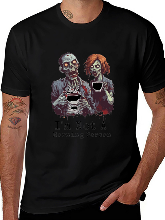 Zombie Morning Person Graphic T-Shirt