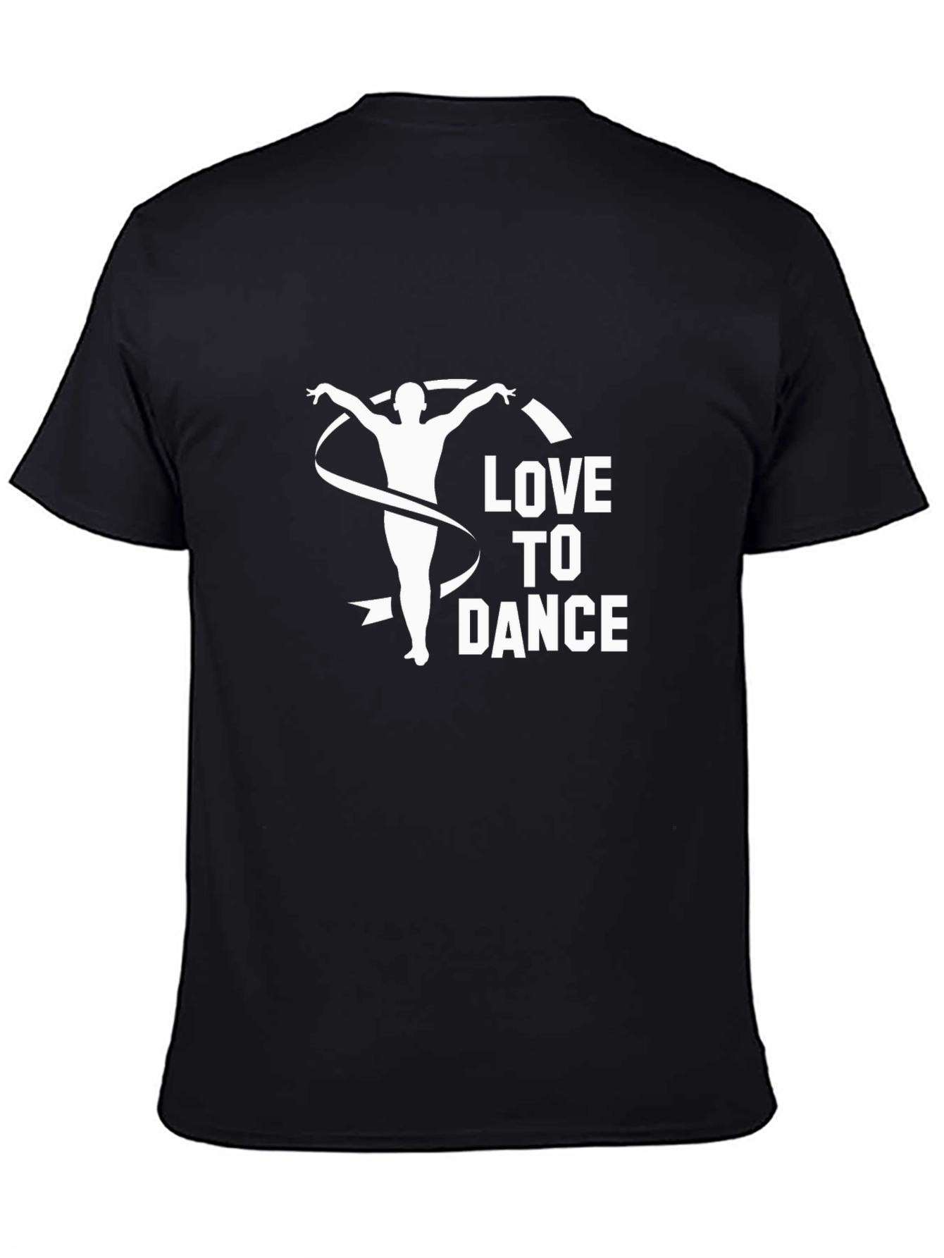 Love to Dance Graphic Tee - Unisex Black T-Shirt