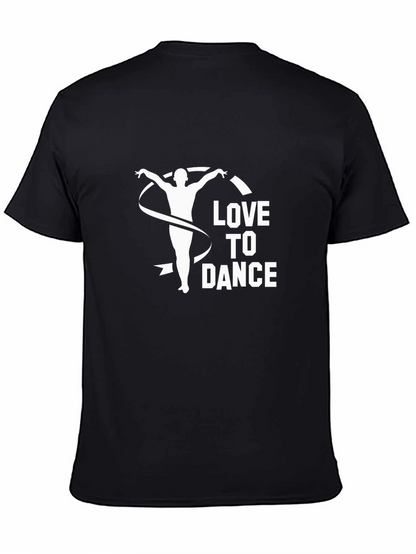 Love to Dance Graphic Tee - Unisex Black T-Shirt