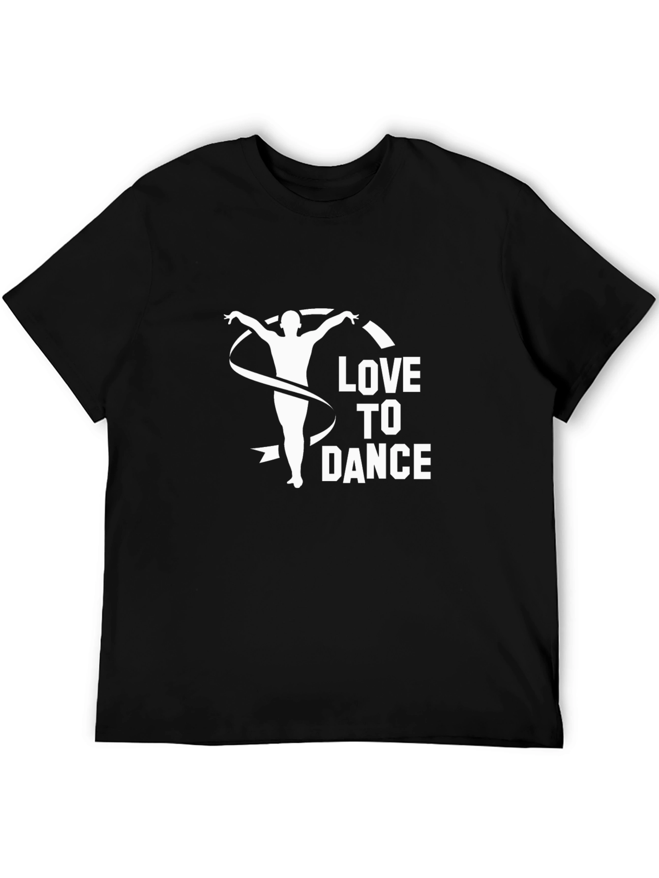 Love to Dance Graphic Tee - Unisex Black T-Shirt