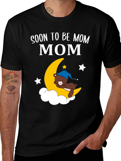 Soon To Be Mom Moon & Bear Graphic Tee