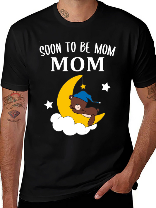 Soon To Be Mom Moon & Bear Graphic Tee