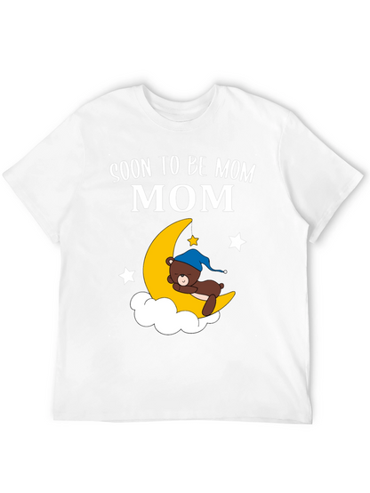 Soon To Be Mom Moon & Bear Graphic Tee