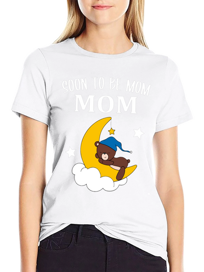 Soon To Be Mom Moon & Bear Graphic Tee