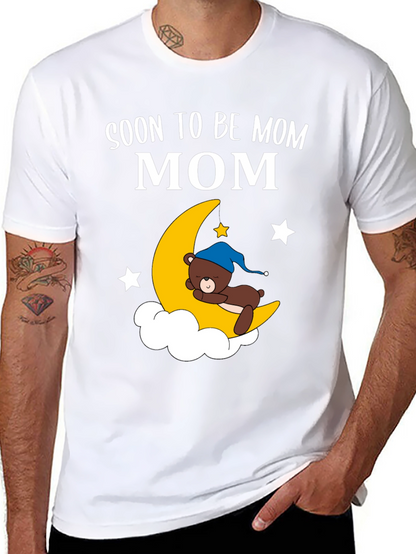 Soon To Be Mom Moon & Bear Graphic Tee