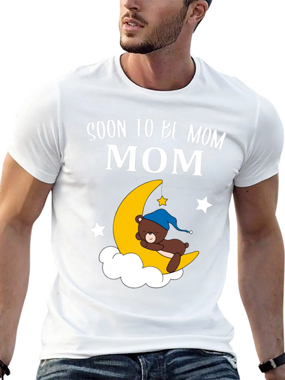 Soon To Be Mom Moon & Bear Graphic Tee