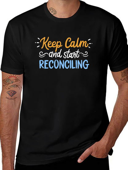 Keep Calm Reconciling Black T-Shirt