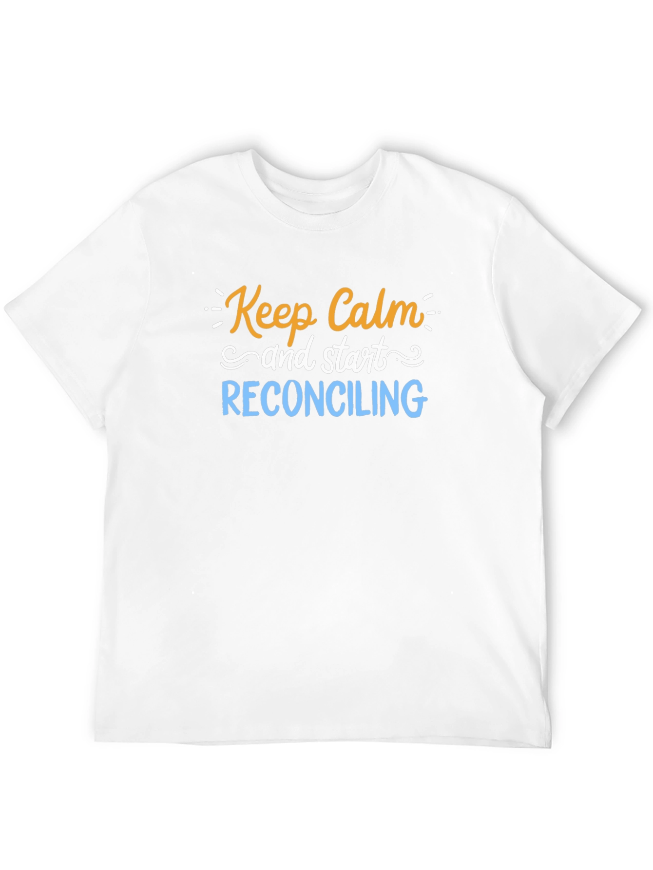 Keep Calm Reconciling Black T-Shirt