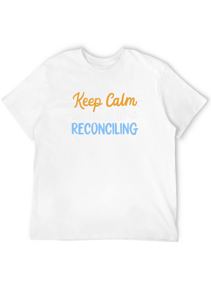 Keep Calm Reconciling Black T-Shirt