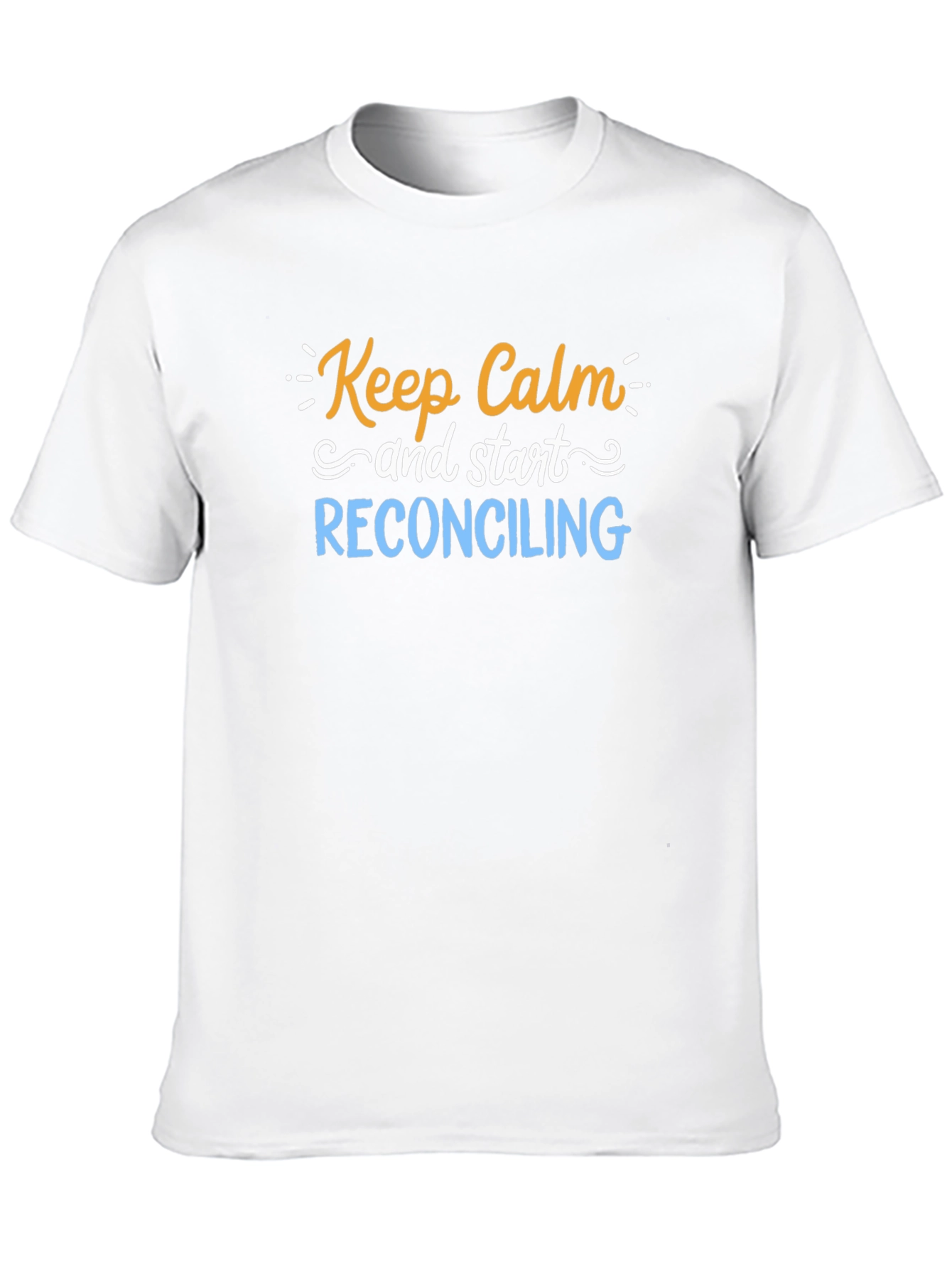 Keep Calm Reconciling Black T-Shirt