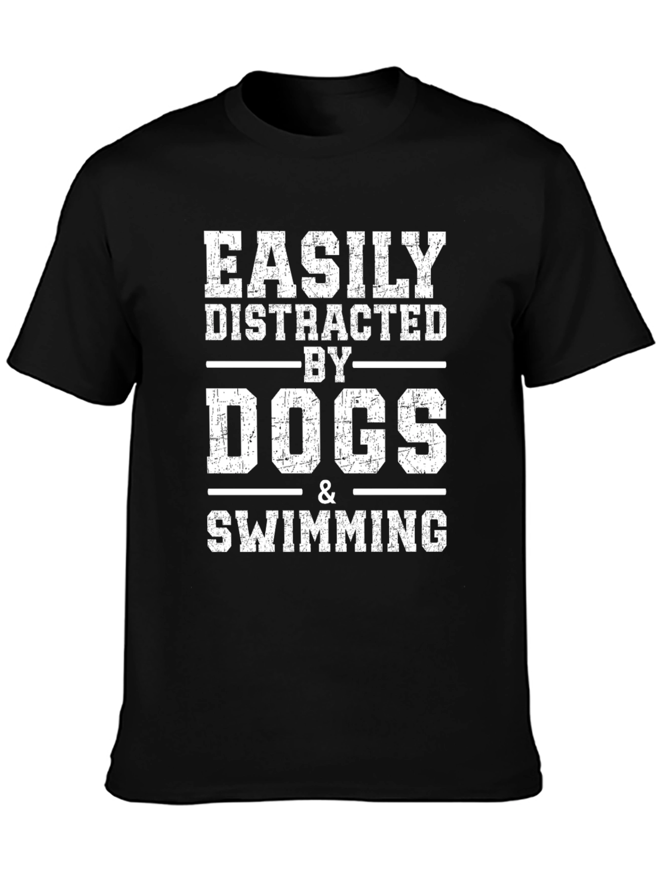 Easily Distracted by Dogs & Swimming Graphic Tee