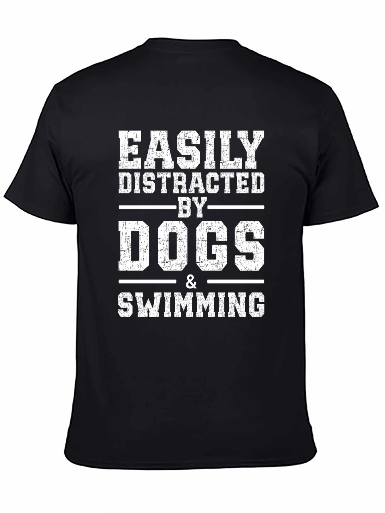 Easily Distracted by Dogs & Swimming Graphic Tee