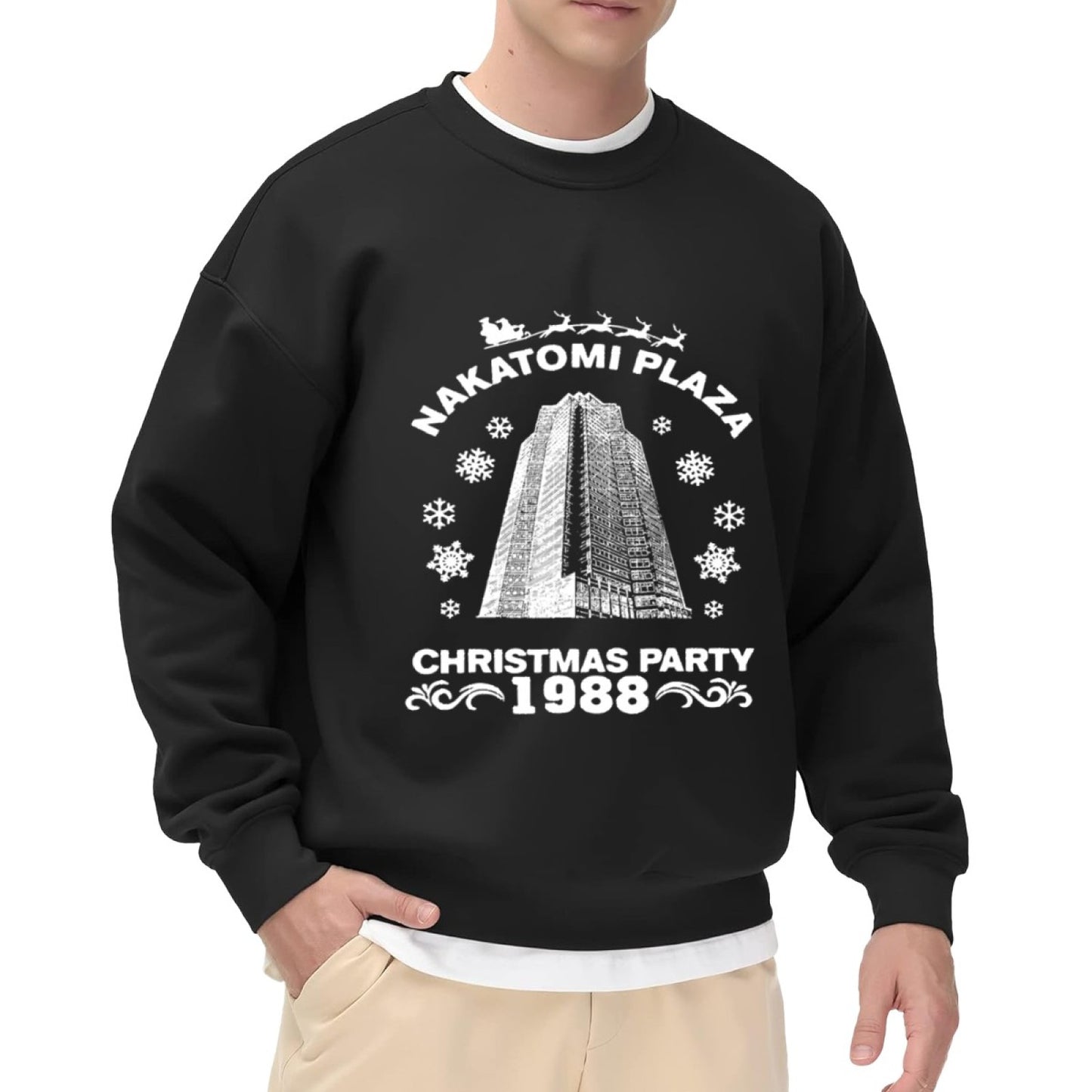 Nakatomi Plaza 1988 Christmas Party Die Hard Holiday Sweatshirt