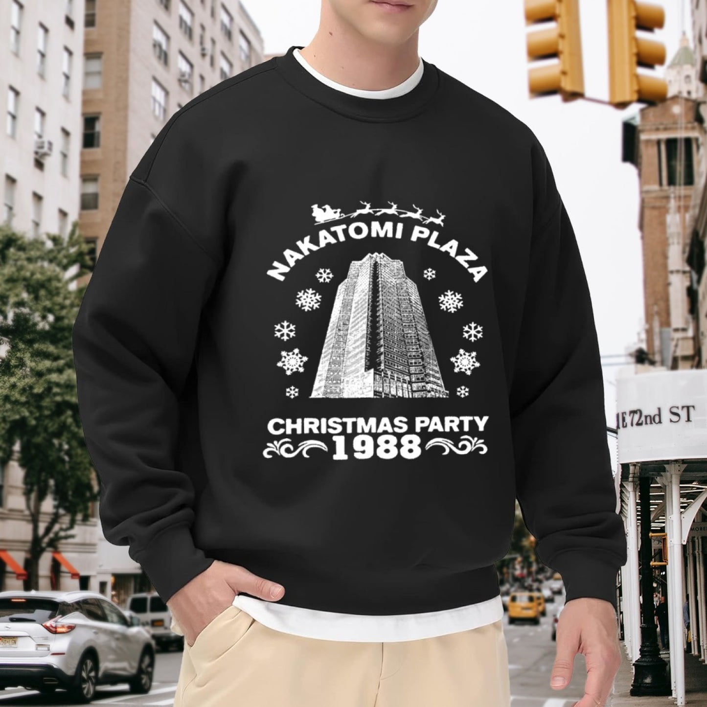 Nakatomi Plaza 1988 Christmas Party Die Hard Holiday Sweatshirt