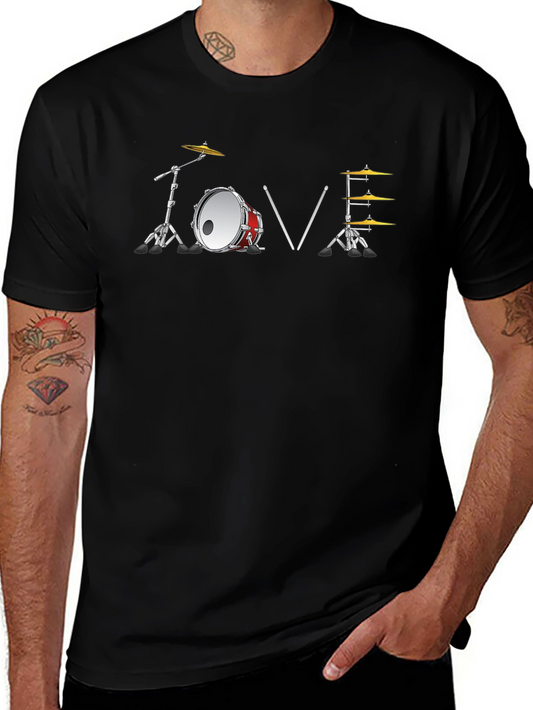 Drummer Love T-Shirt - Music Lover Tee