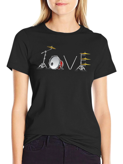Drummer Love T-Shirt - Music Lover Tee