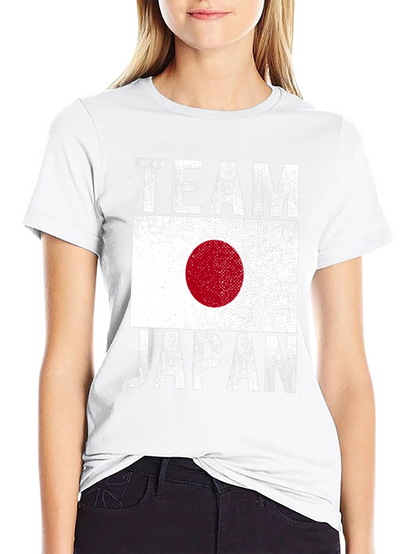 Team Japan T-Shirt - Distressed Flag Design