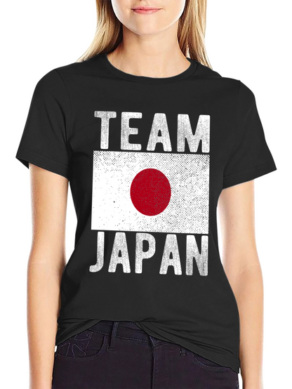 Team Japan T-Shirt - Distressed Flag Design