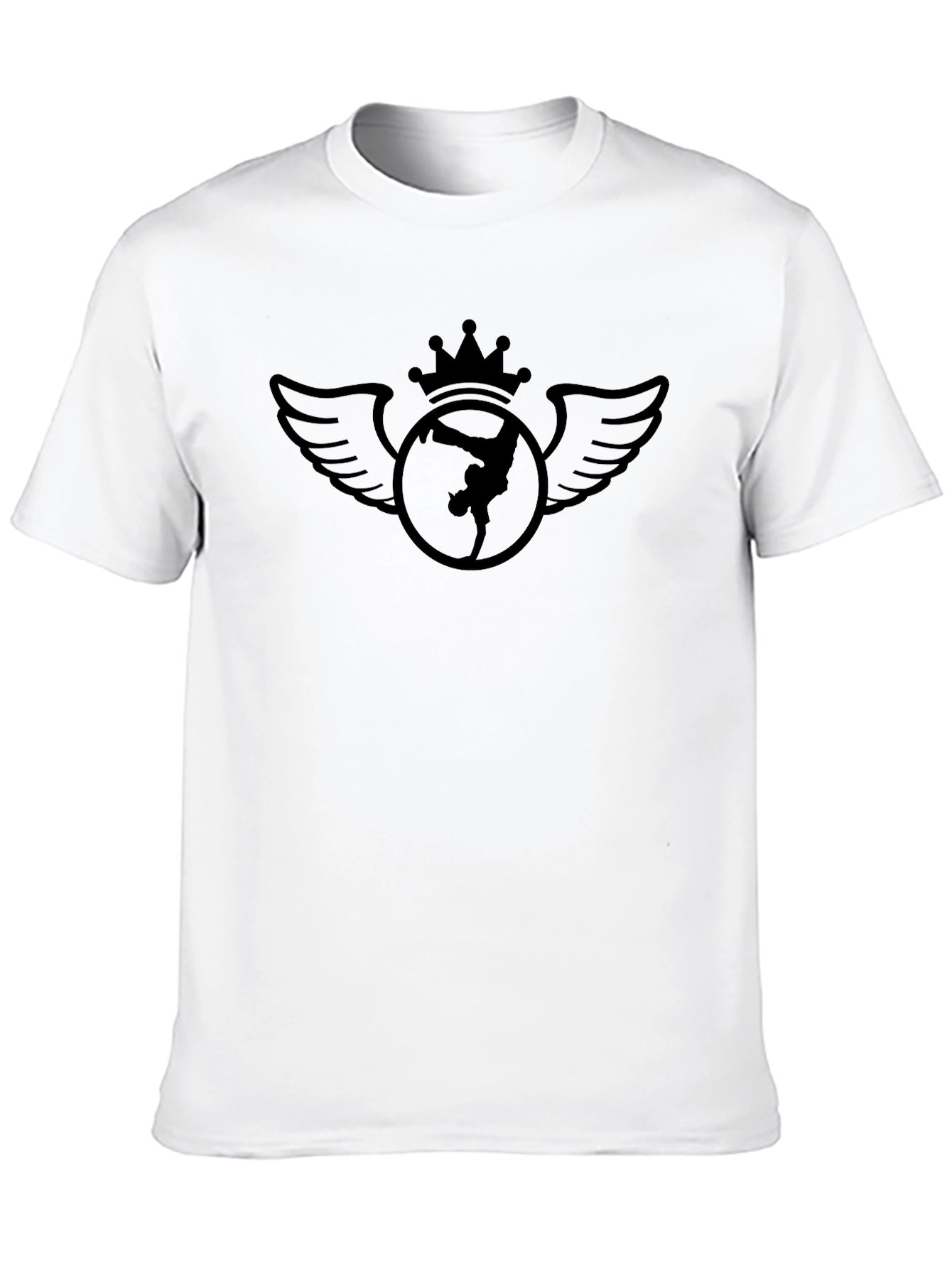 Crown Winged Dancer Black Graphic Tee