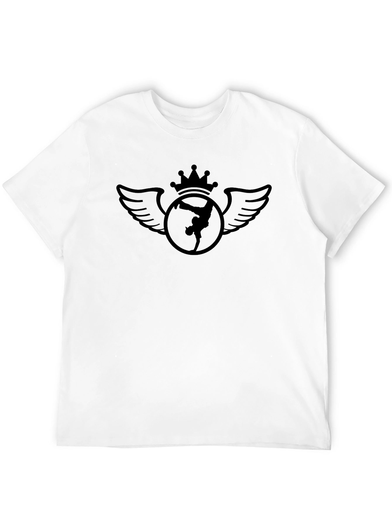 Crown Winged Dancer Black Graphic Tee