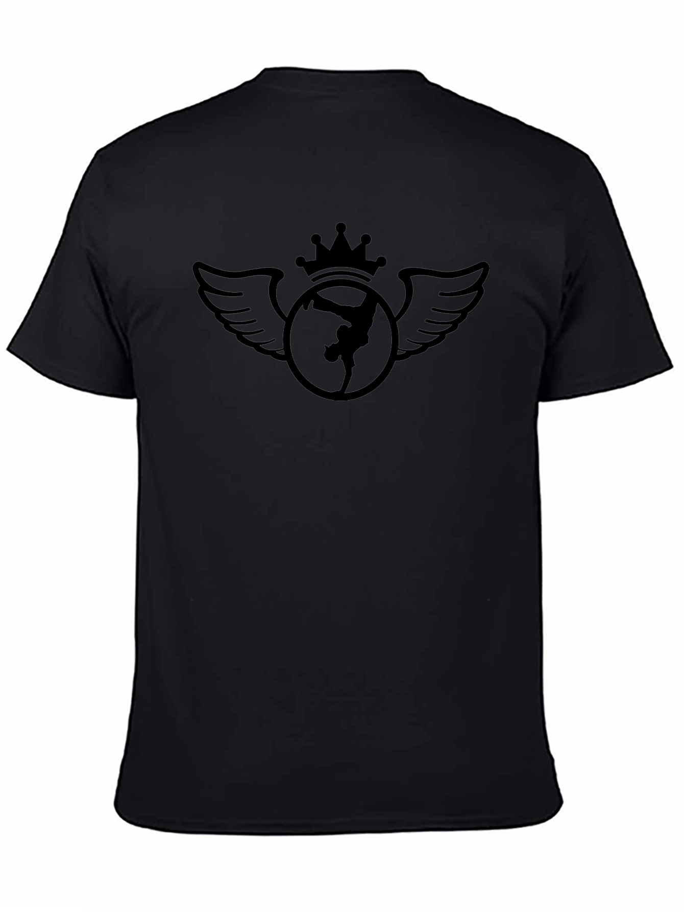 Crown Winged Dancer Black Graphic Tee