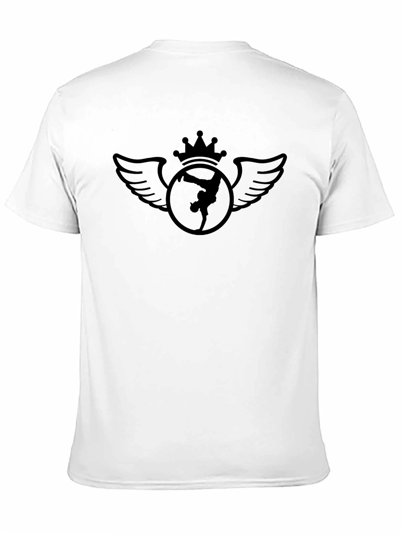 Crown Winged Dancer Black Graphic Tee