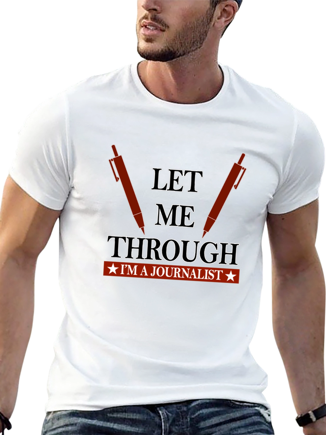 Let Me Through Journalist Graphic Tee