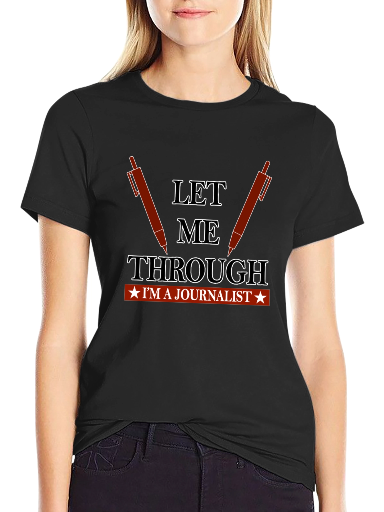 Let Me Through Journalist Graphic Tee