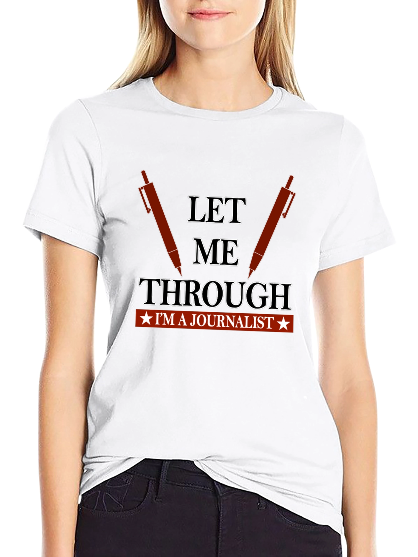 Let Me Through Journalist Graphic Tee