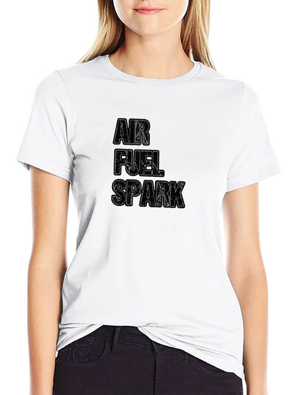 Air Fuel Spark Graphic Black T-Shirt
