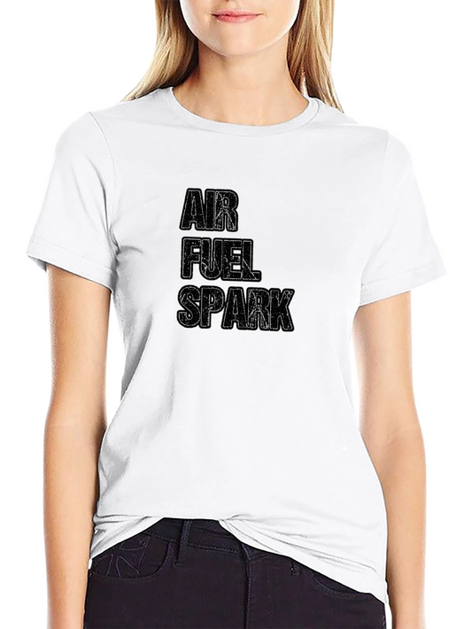 Air Fuel Spark Graphic Black T-Shirt