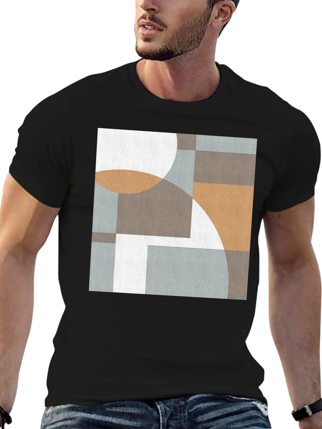 Geometric Art Tee - Modern Abstract Design T-Shirt
