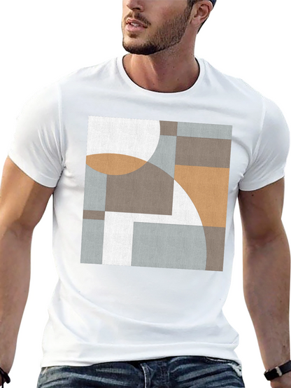 Geometric Art Tee - Modern Abstract Design T-Shirt