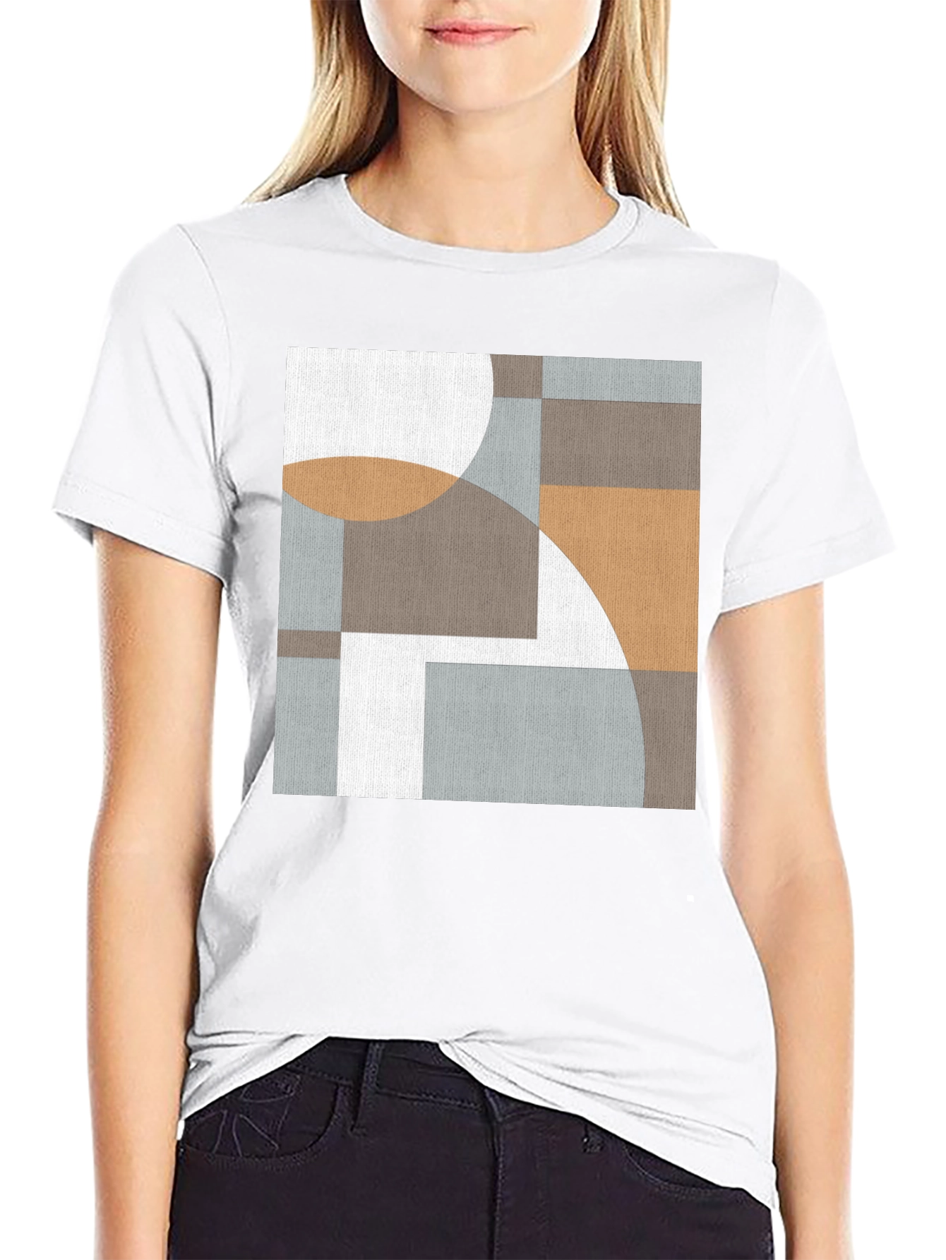 Geometric Art Tee - Modern Abstract Design T-Shirt