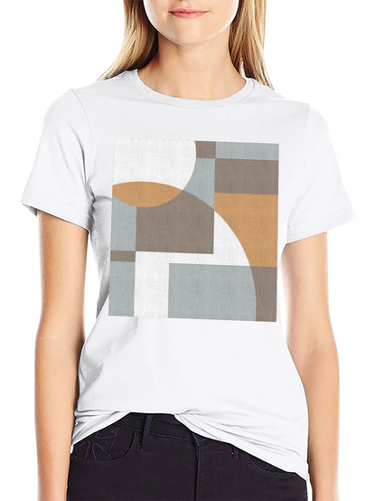 Geometric Art Tee - Modern Abstract Design T-Shirt