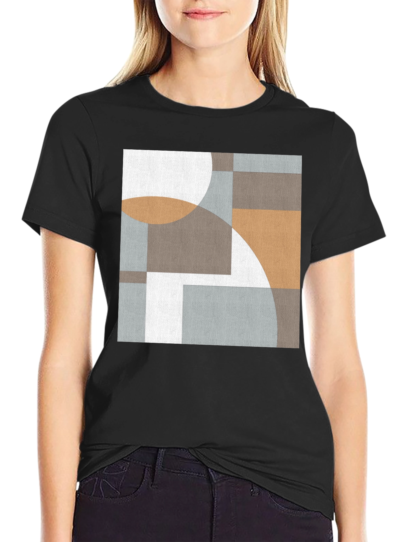 Geometric Art Tee - Modern Abstract Design T-Shirt