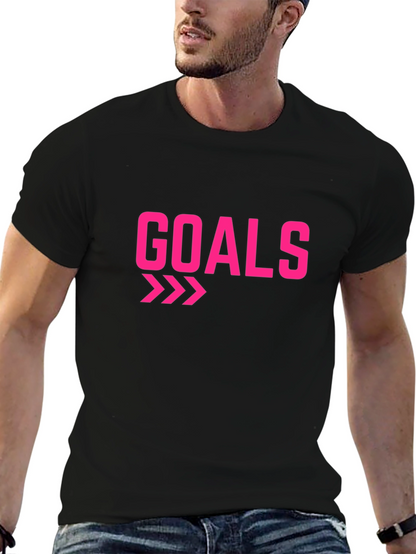 Goals Graphic T-Shirt - Black