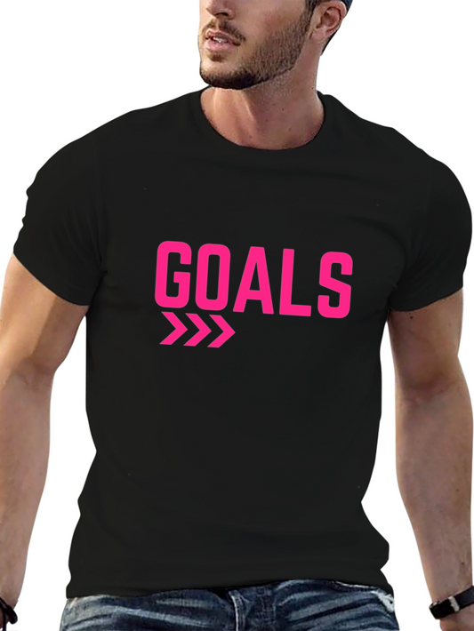 Goals Graphic T-Shirt - Black