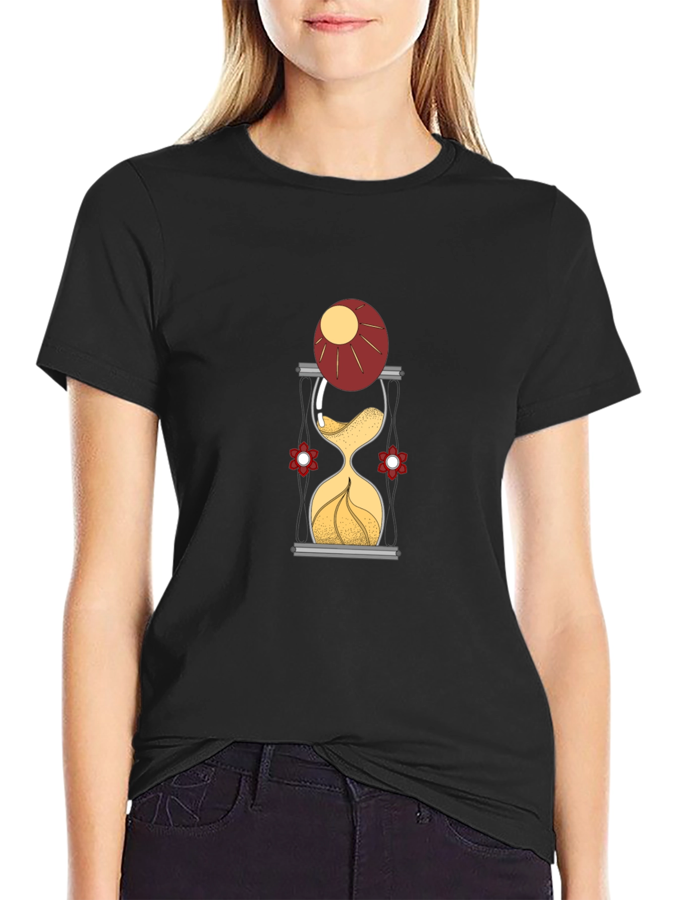 Hourglass Graphic Print T-Shirt