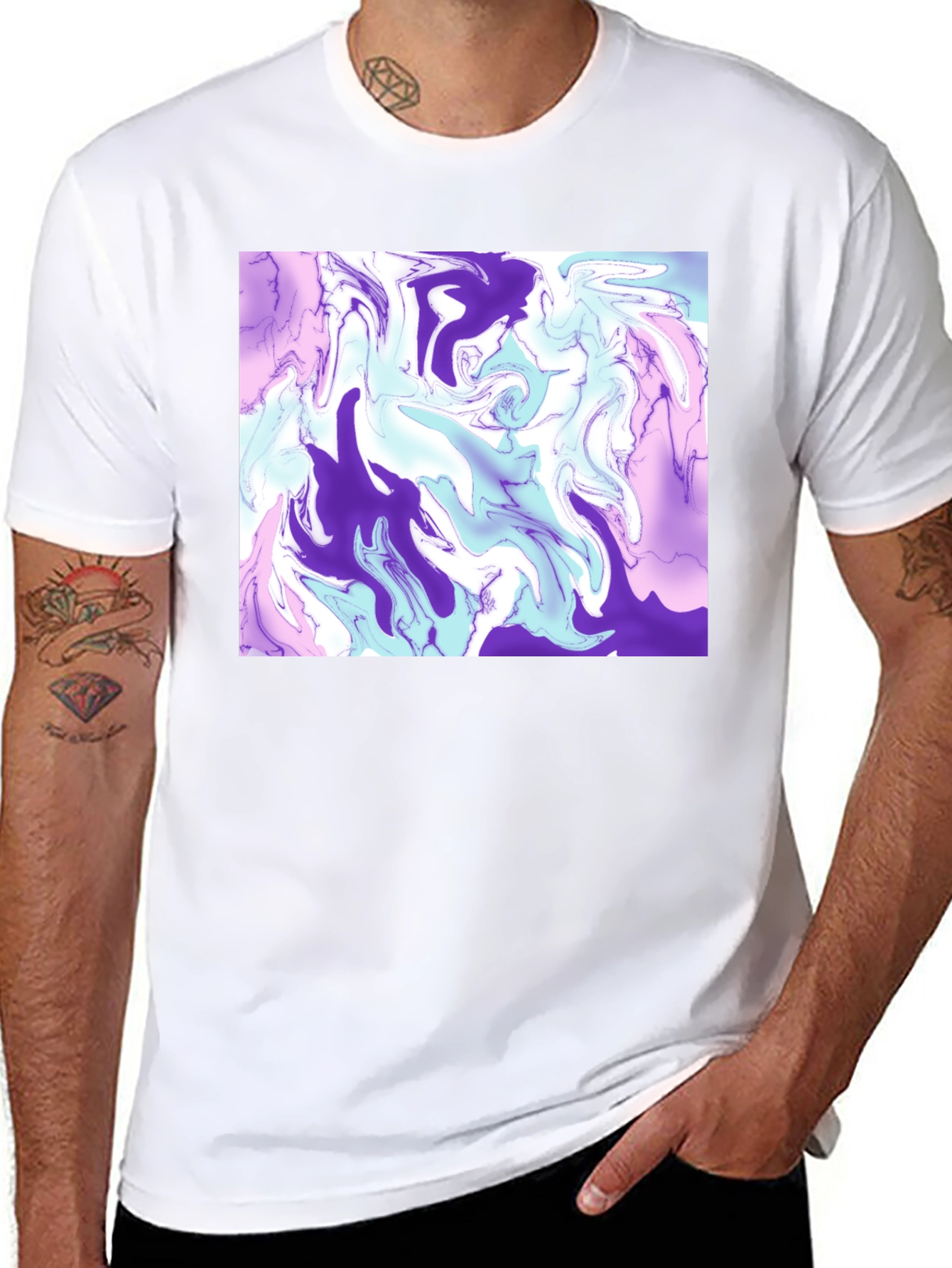 Abstract Swirl T-Shirt - Soft Stylish Graphic Tee